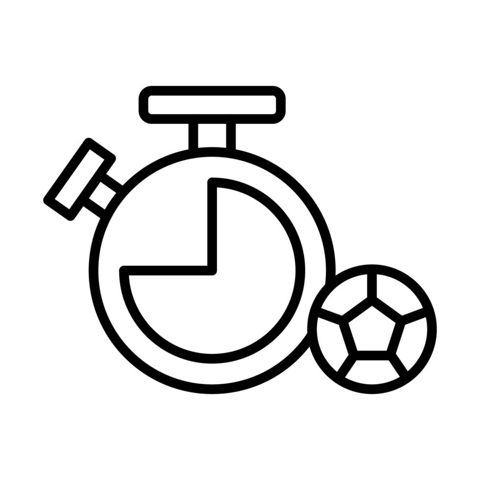 End 1st half, football vector icon