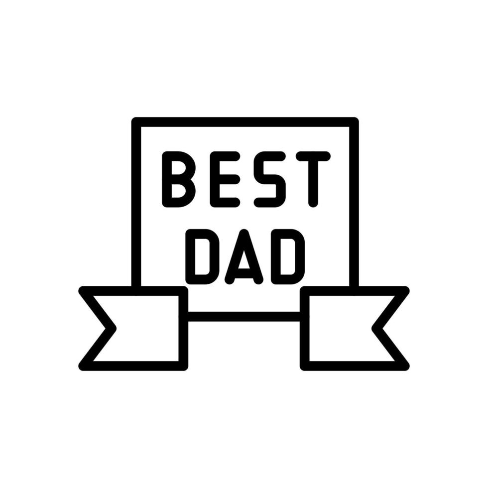 Best Dad, label vector icon