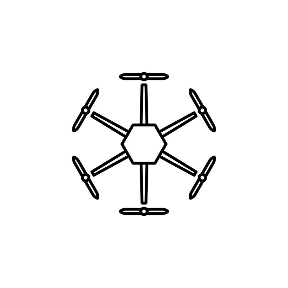 zumbido hélices campo contorno vector icono