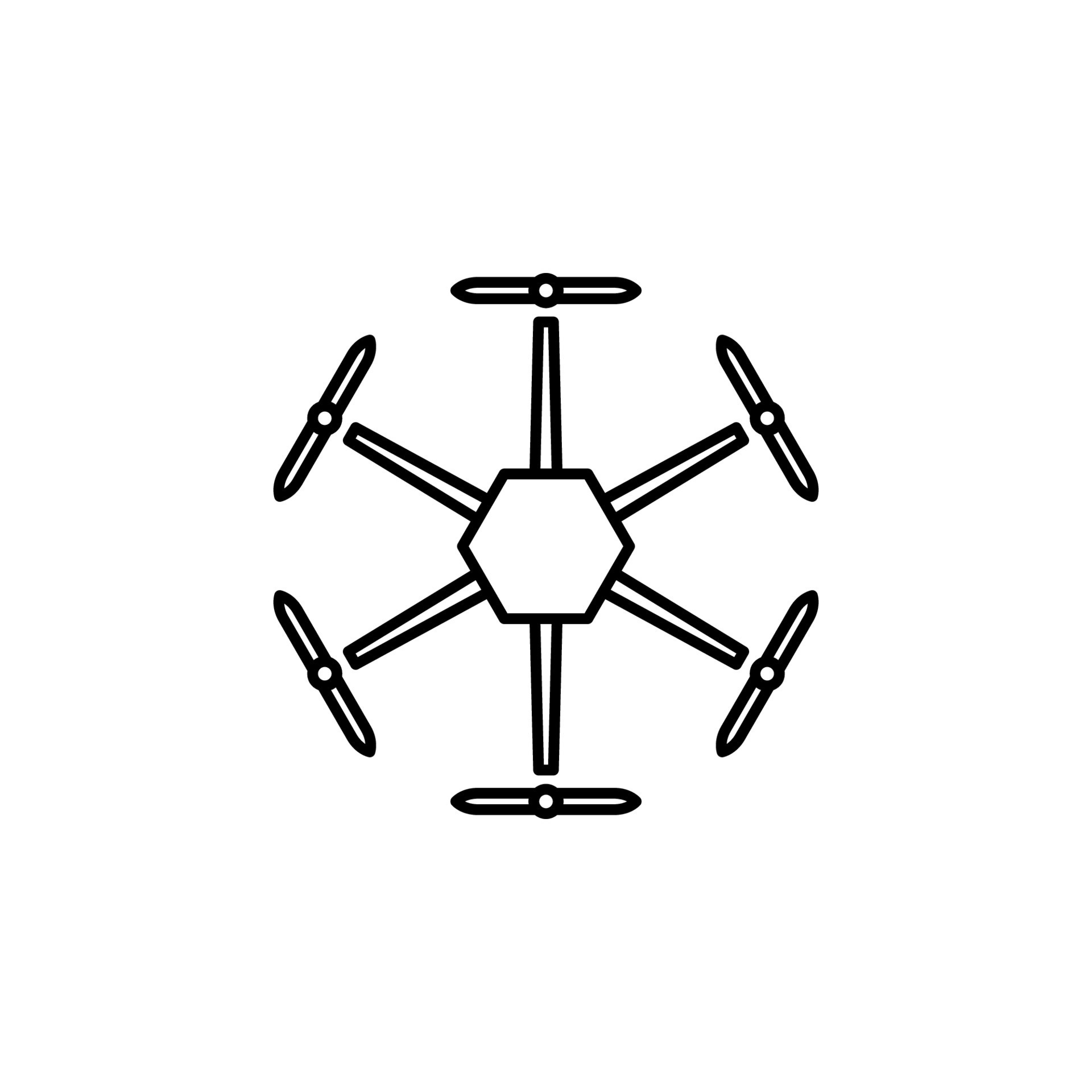 drone propellers field outline vector icon 22570552 Vector Art at Vecteezy