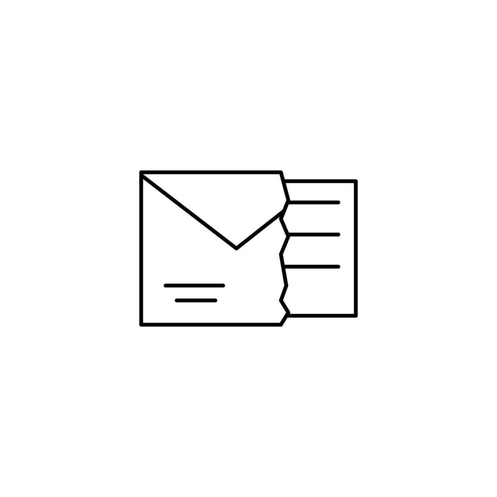 Letter, writing, buy vector icon