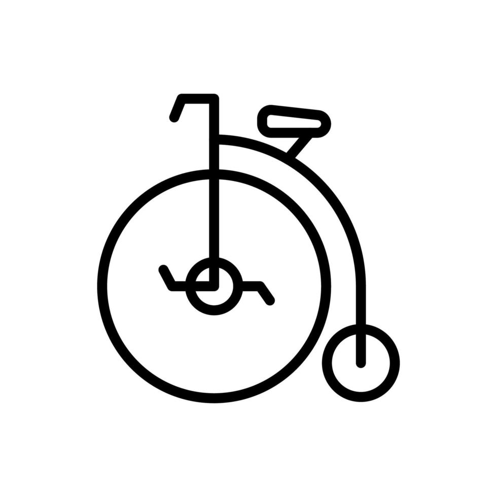 Penny farthing, transport vector icon
