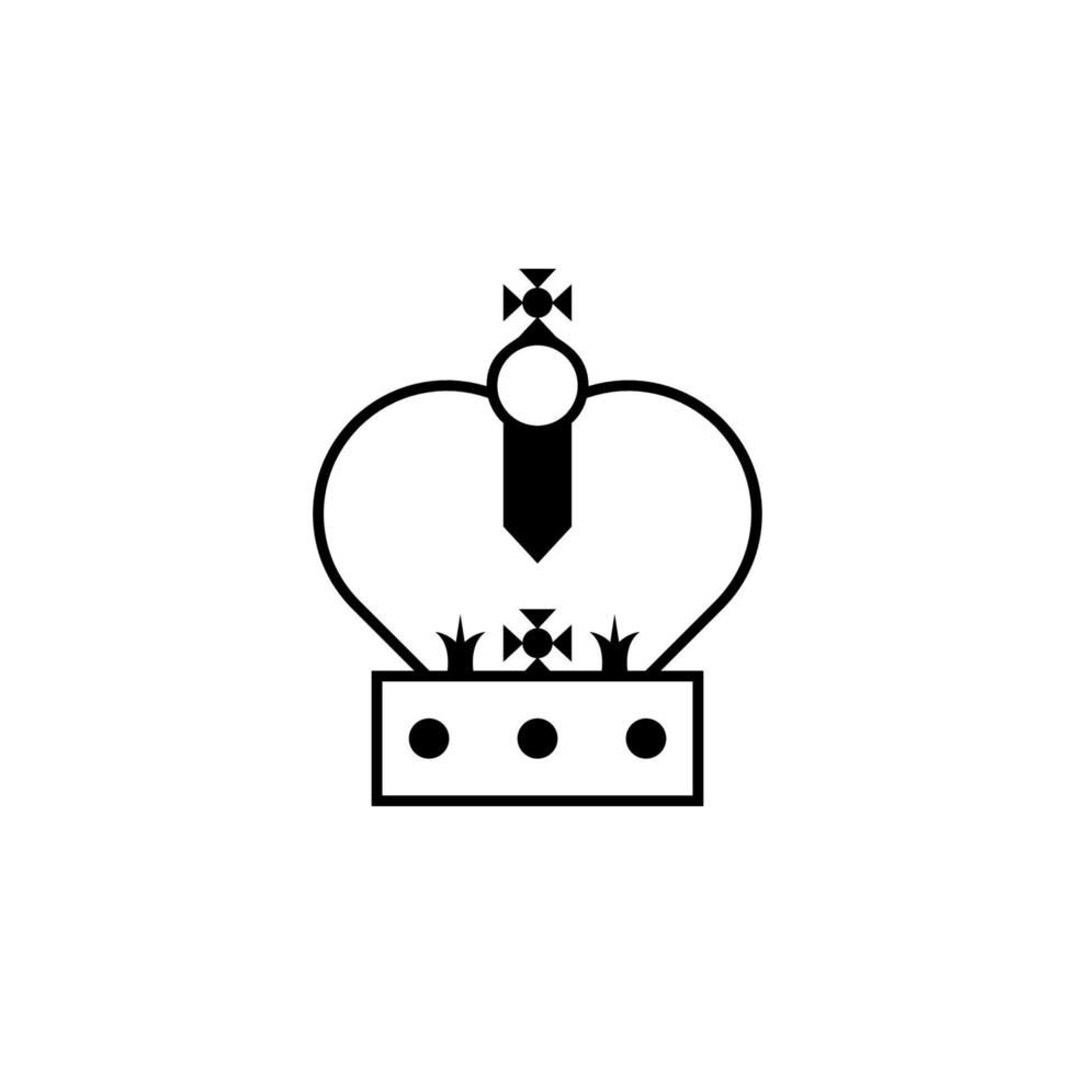 royal crown vector icon