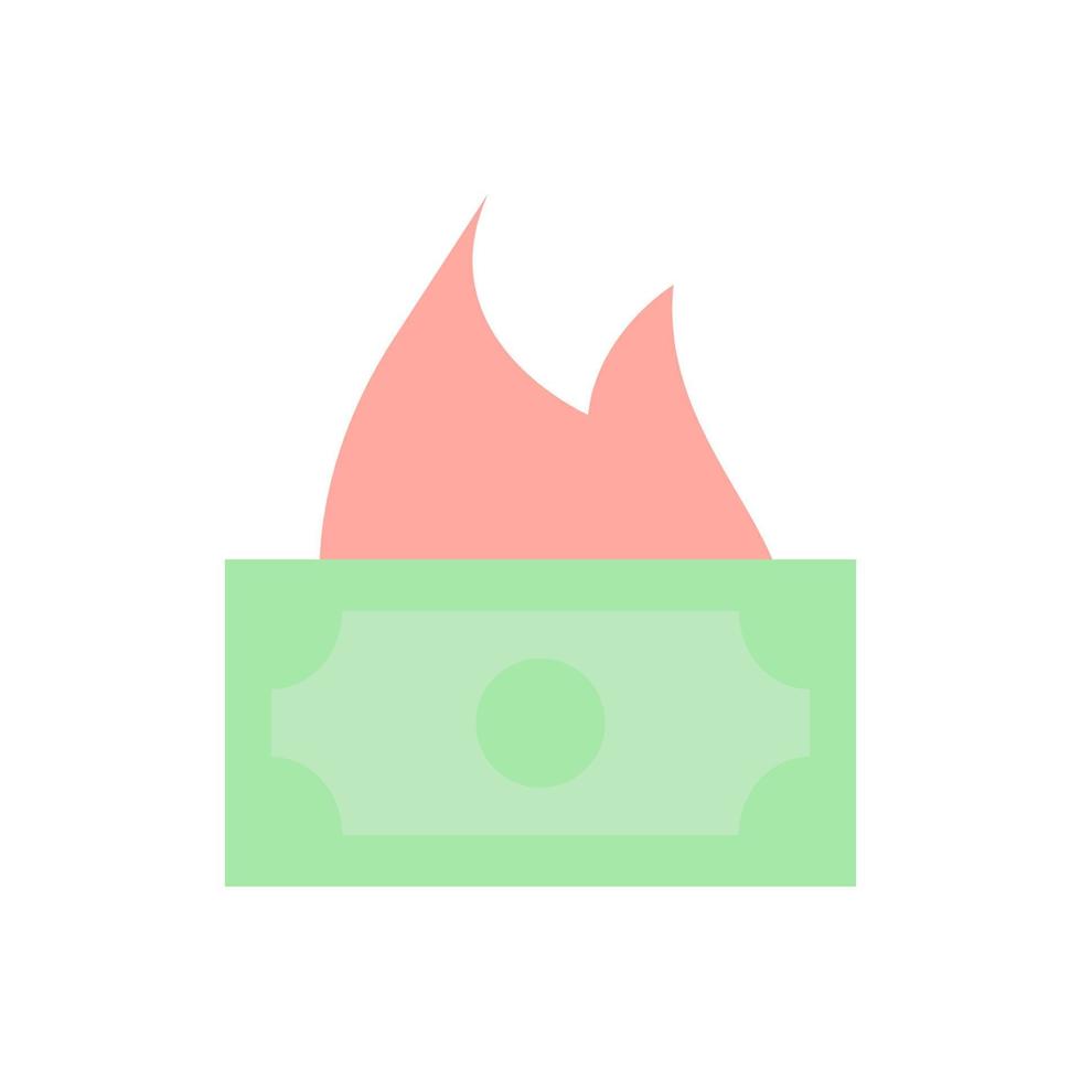 money fire vector icon