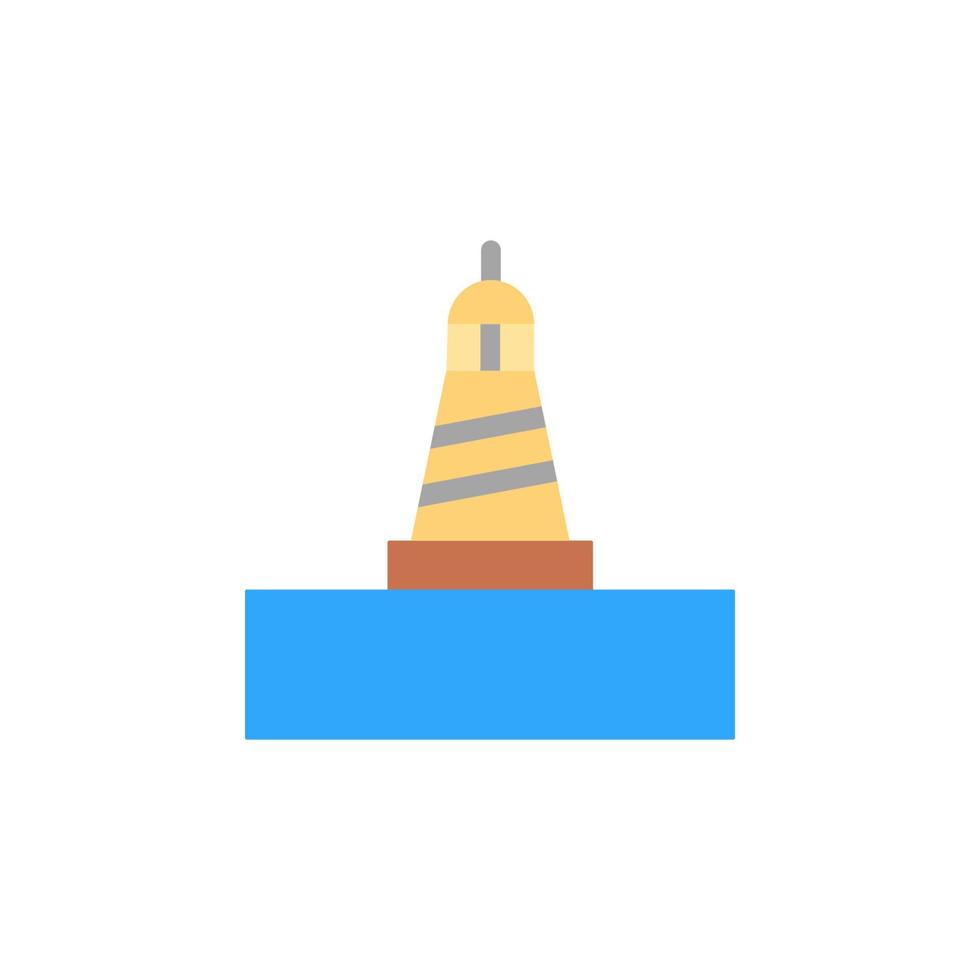 Lighthouse, ocean vector icon