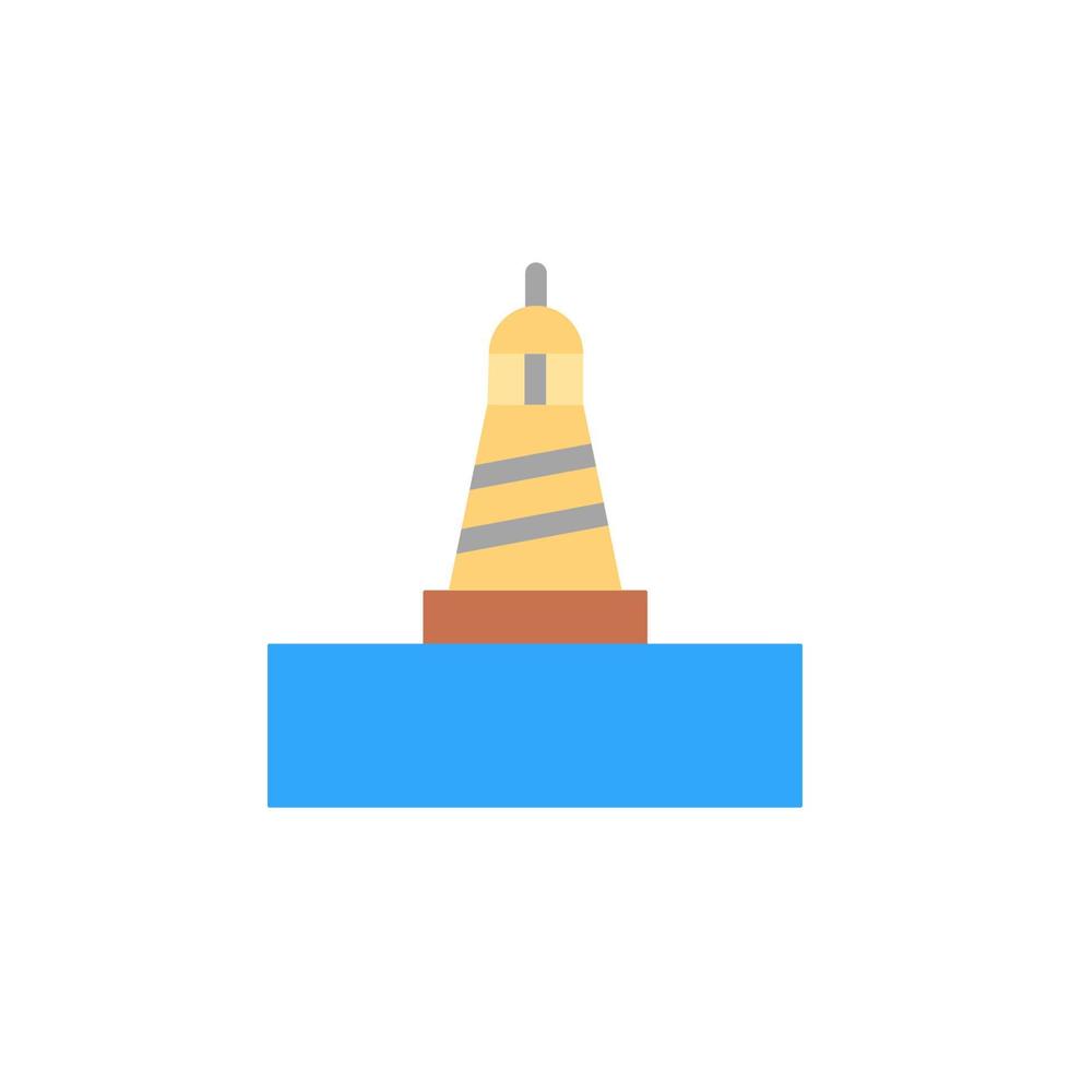 Lighthouse, ocean vector icon