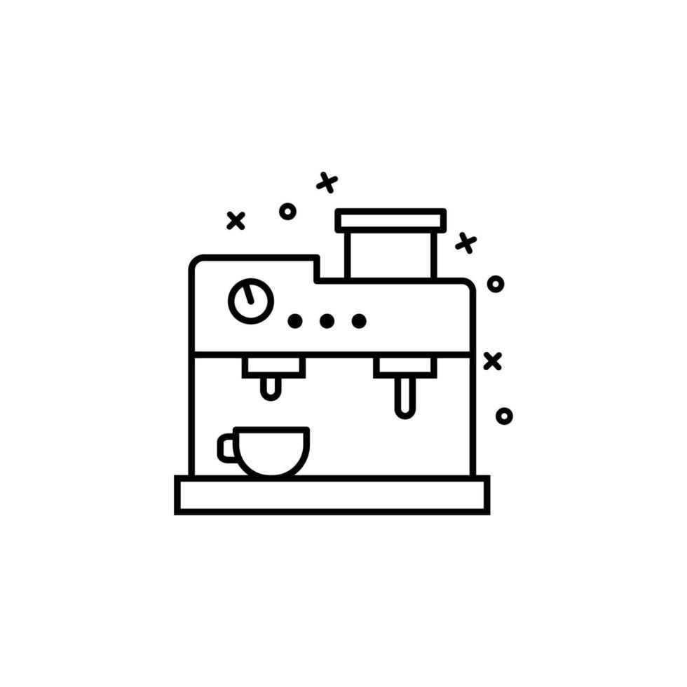 Machine, coffee, cup vector icon