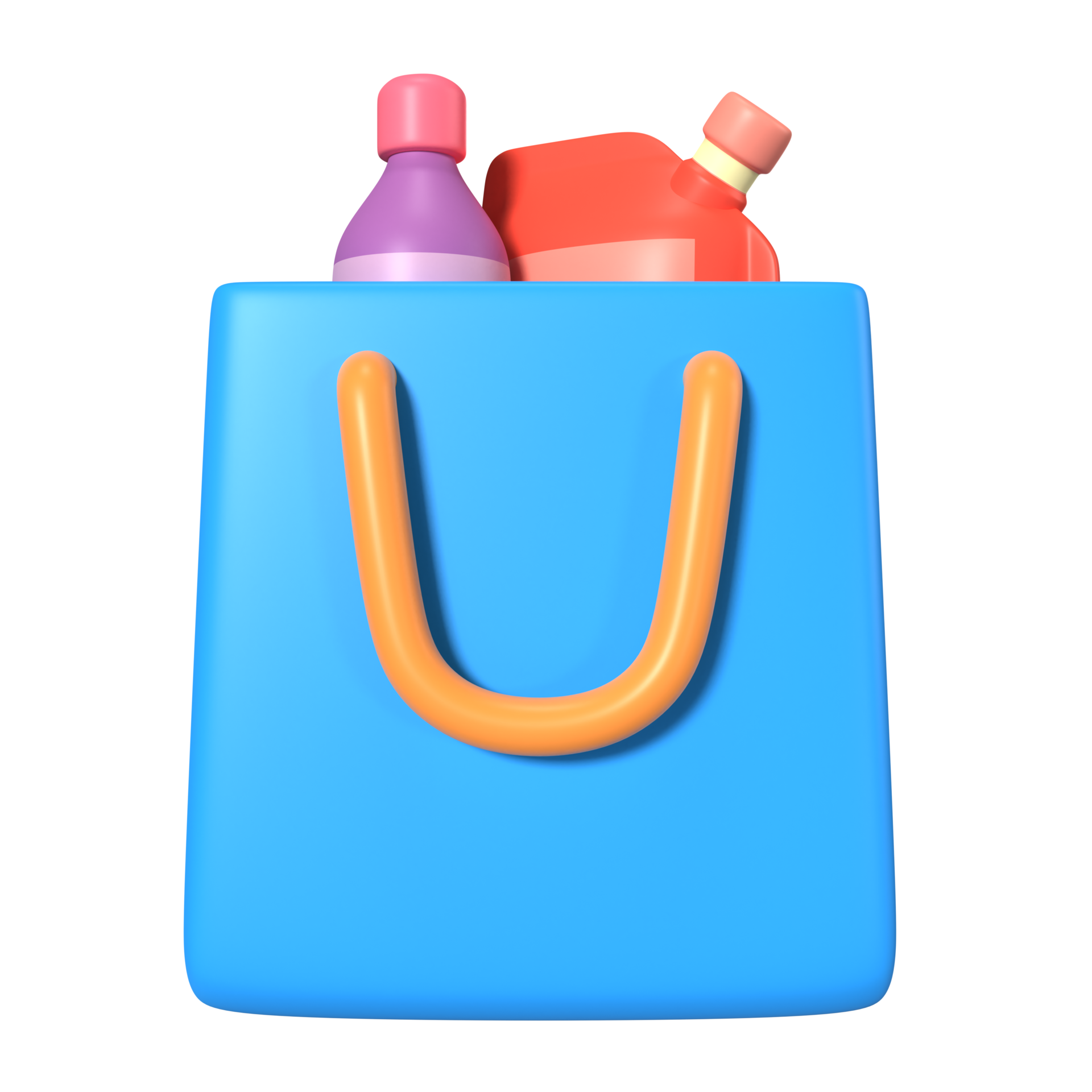 Free Shopping Bag Full 3D Illustration Icon 22570781 PNG with