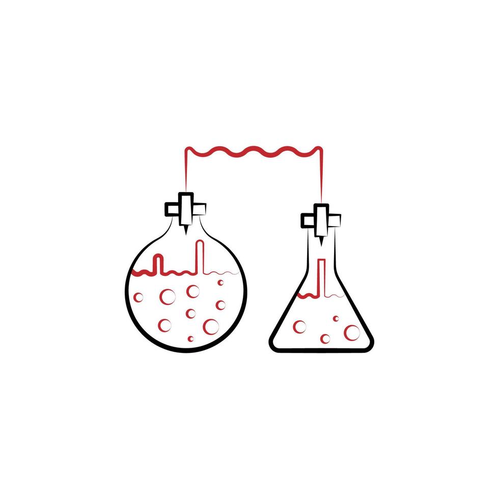 investigación 2 de colores línea vector icono