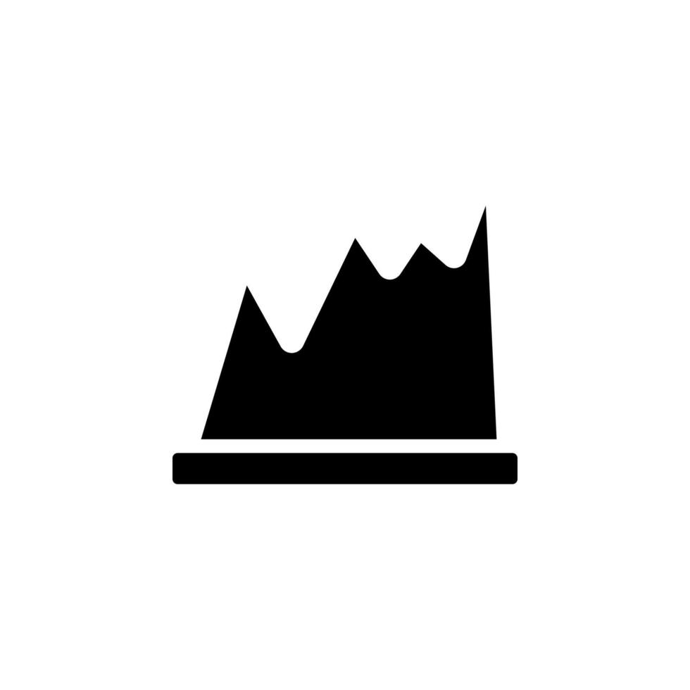 Chart area vector icon