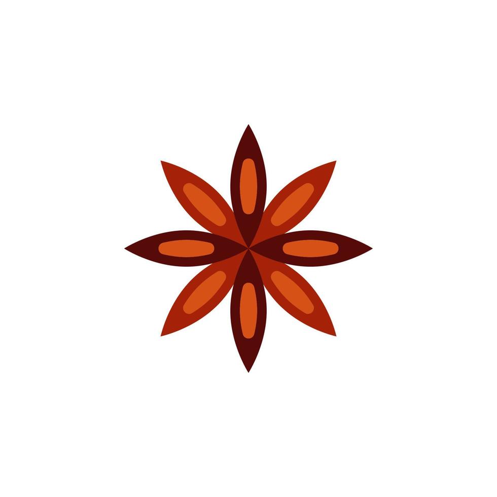 Herb, anise vector icon