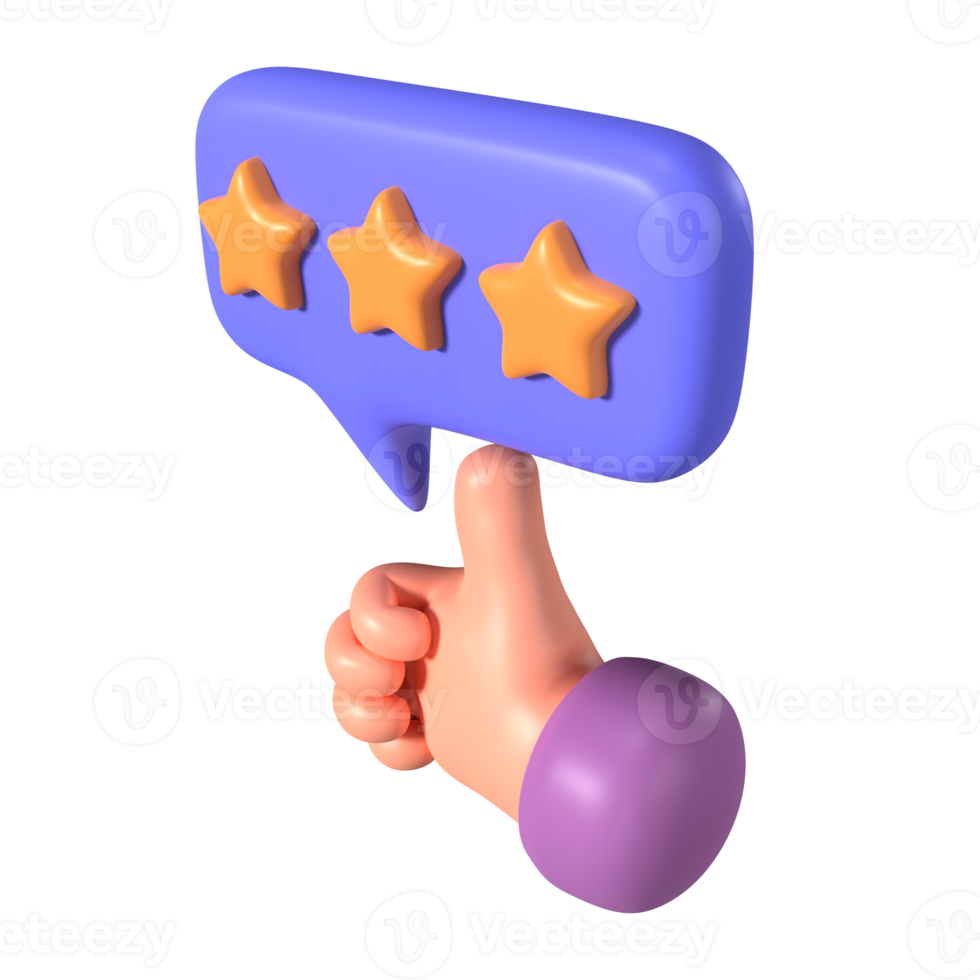 Product Review 3D Illustration Icon png