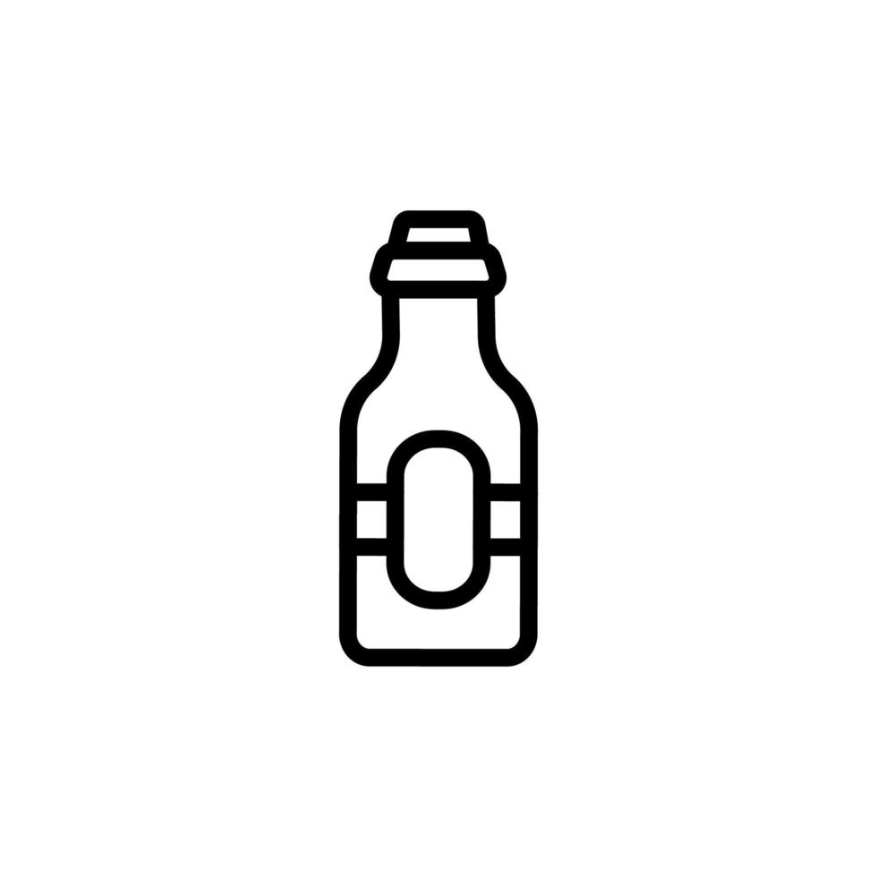 Beer bottle vector icon