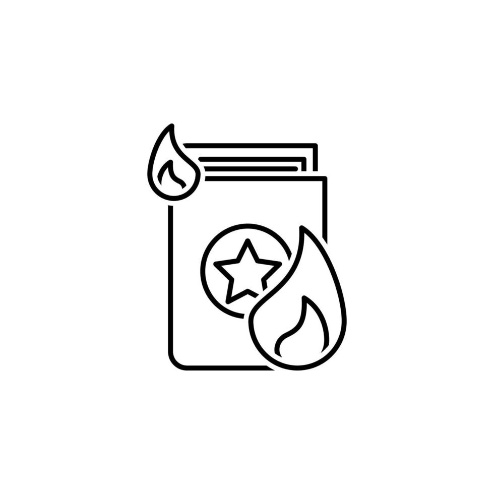 Spell book vector icon