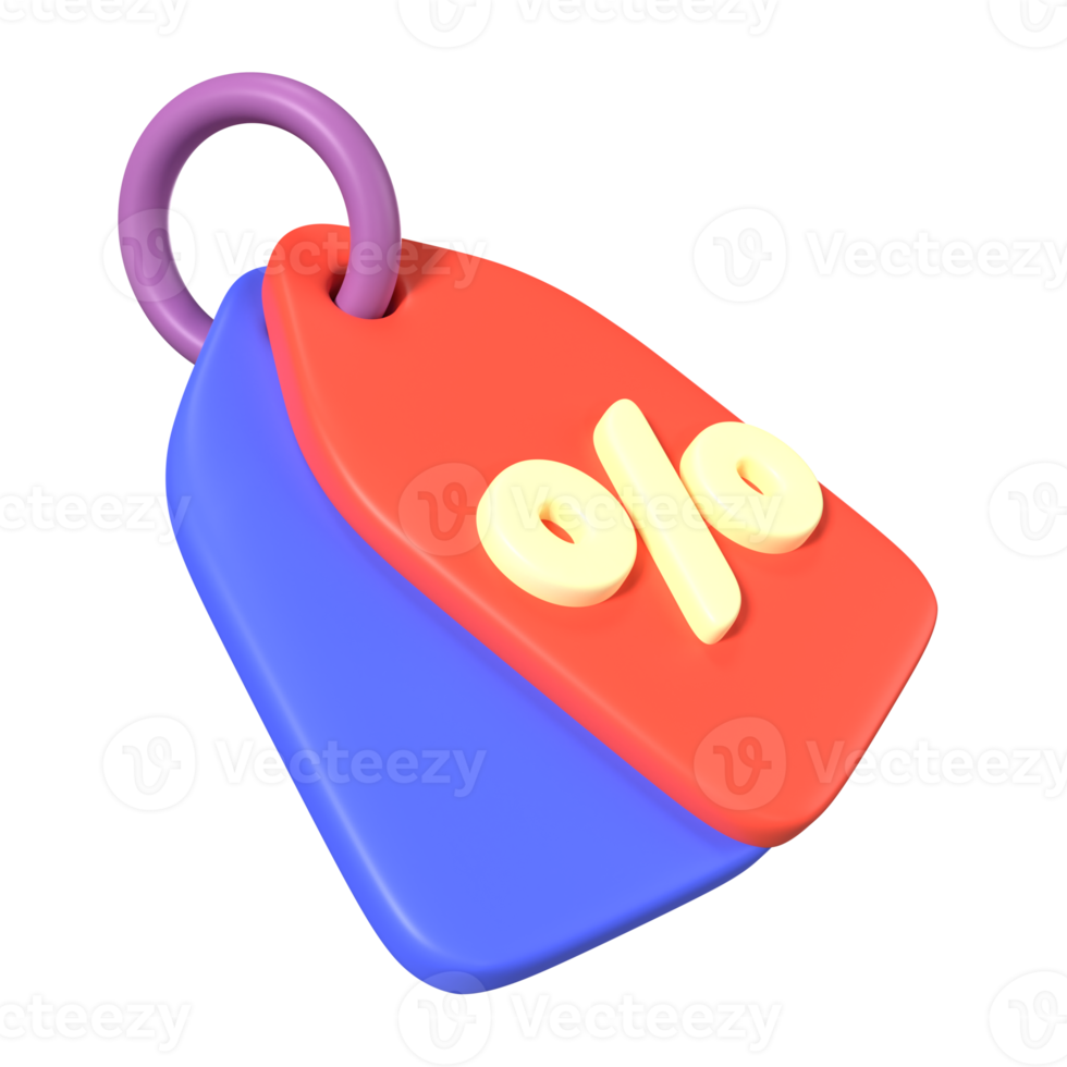 Discount Tag 3D Illustration Icon png