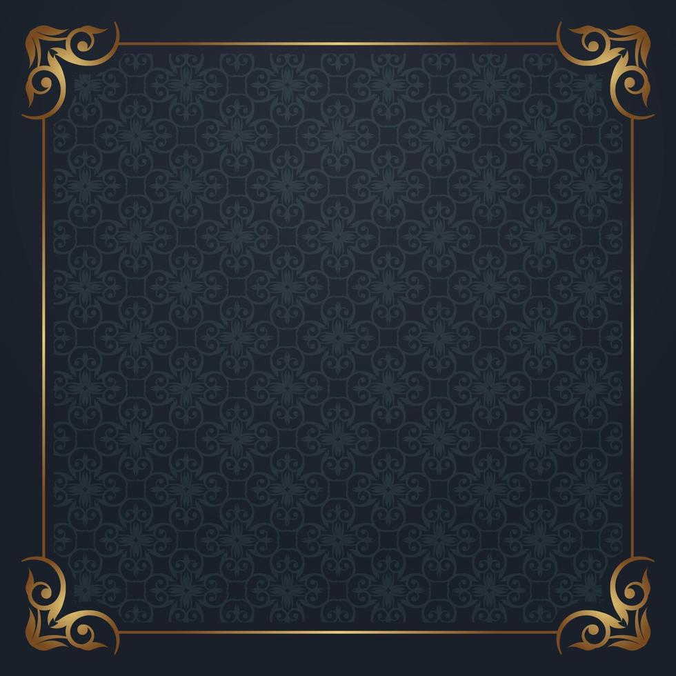 floral pattern, with vintage frame vector
