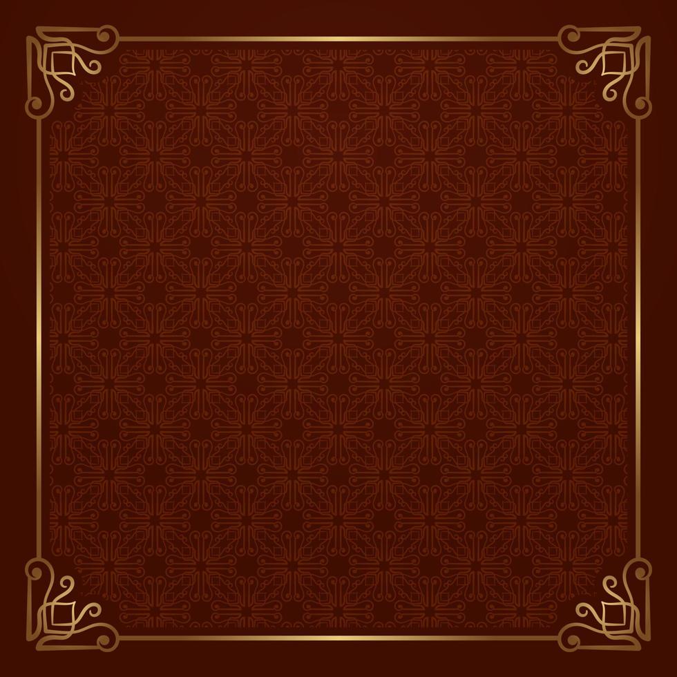 floral pattern, with vintage frame vector