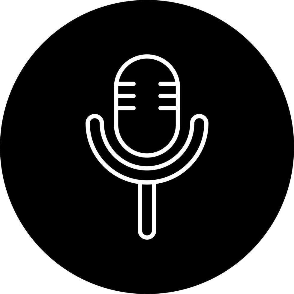 Microphone Vector Icon Style