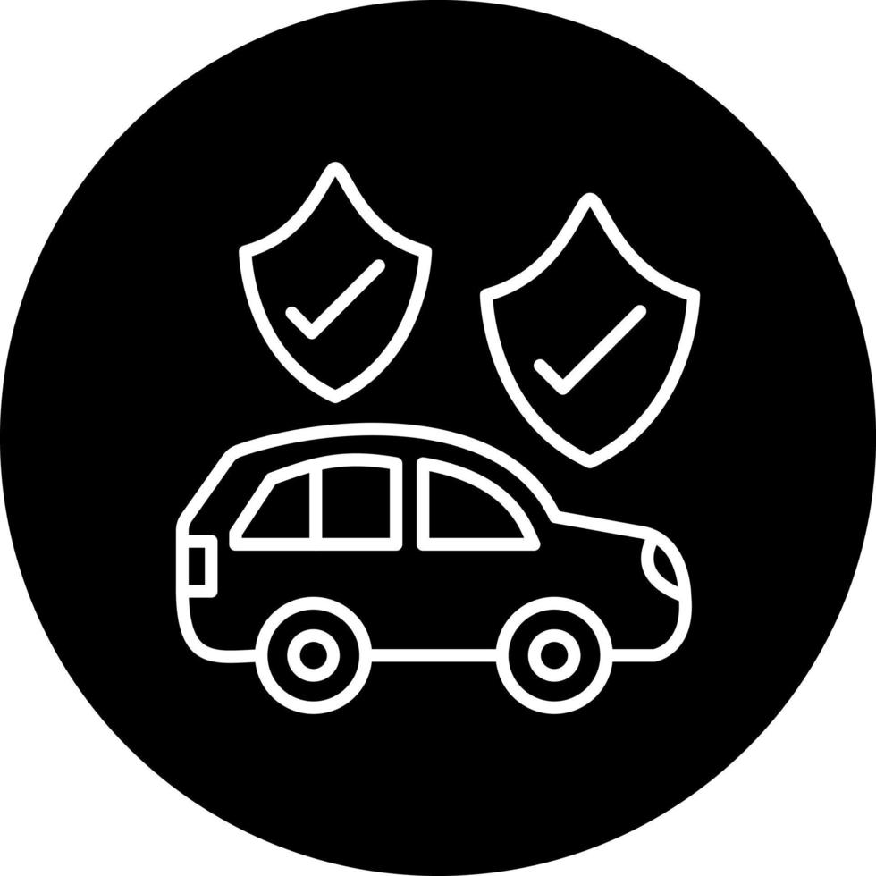 Car Insurance Vector Icon Style