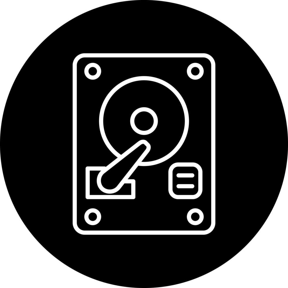 Hard Disk Vector Icon Style