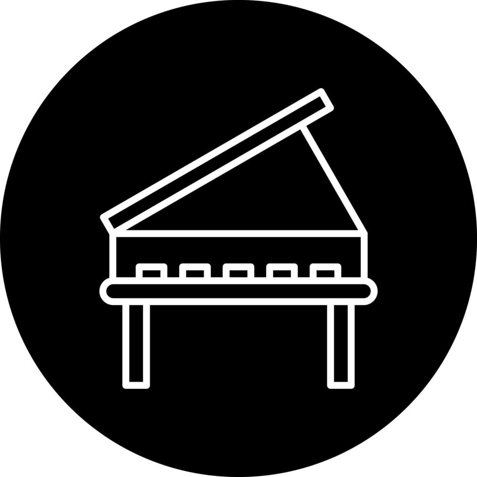 Piano Vector Icon Style