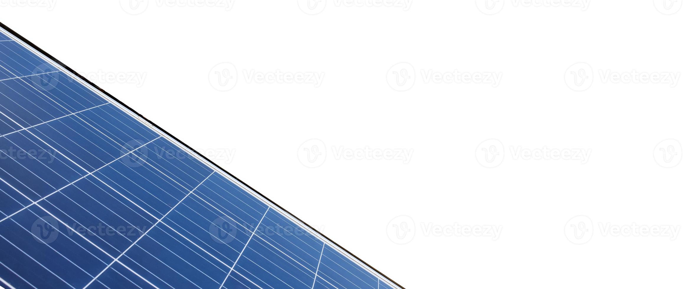 panel fotovoltaico, nueva tecnología para almacenar y utilizar la energía de la naturaleza con la vida humana, la energía sostenible y el concepto de amigo del medio ambiente. foto