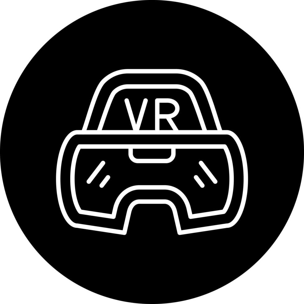 vr lentes vector icono estilo