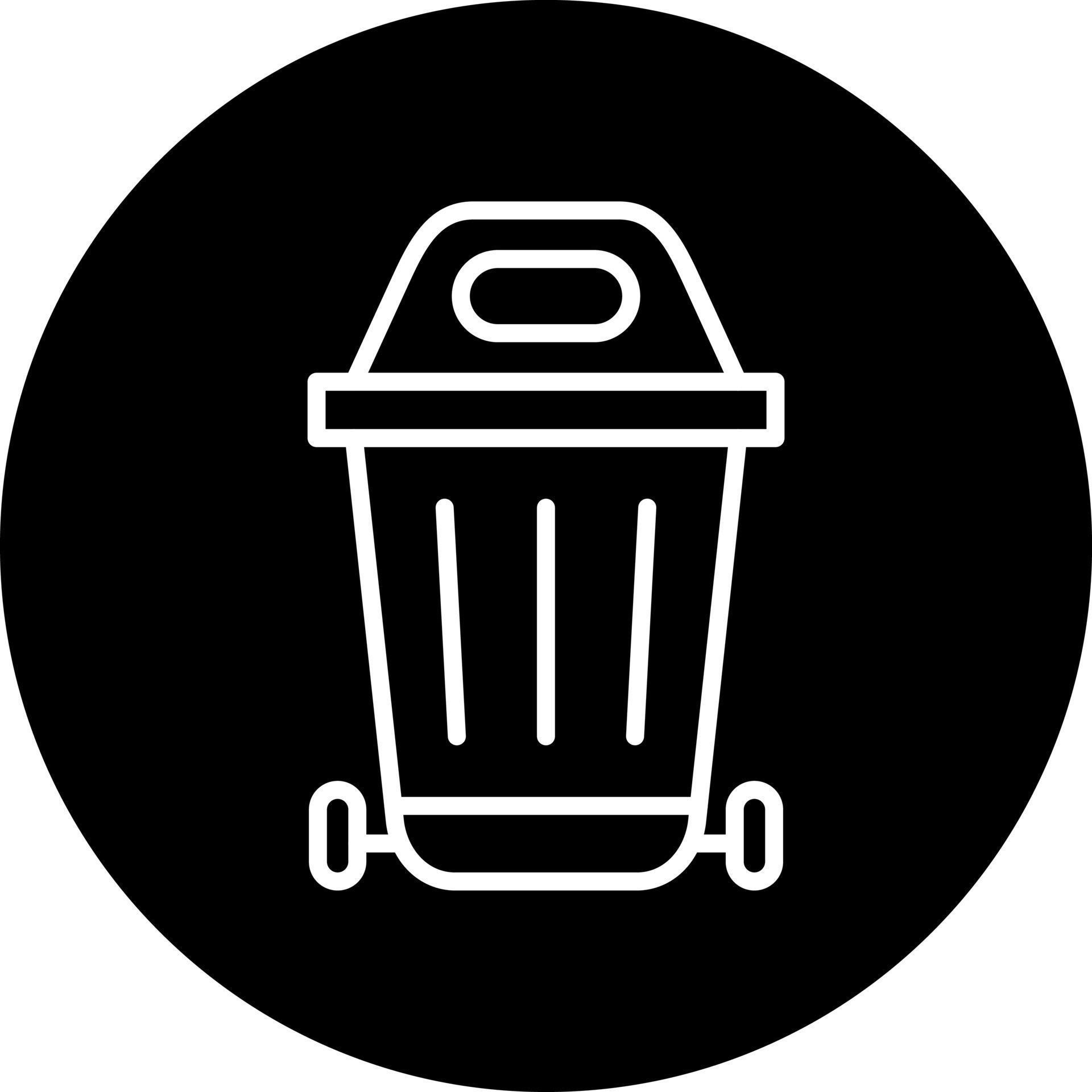Trash Can Vector Icon Style 22572186 Vector Art at Vecteezy