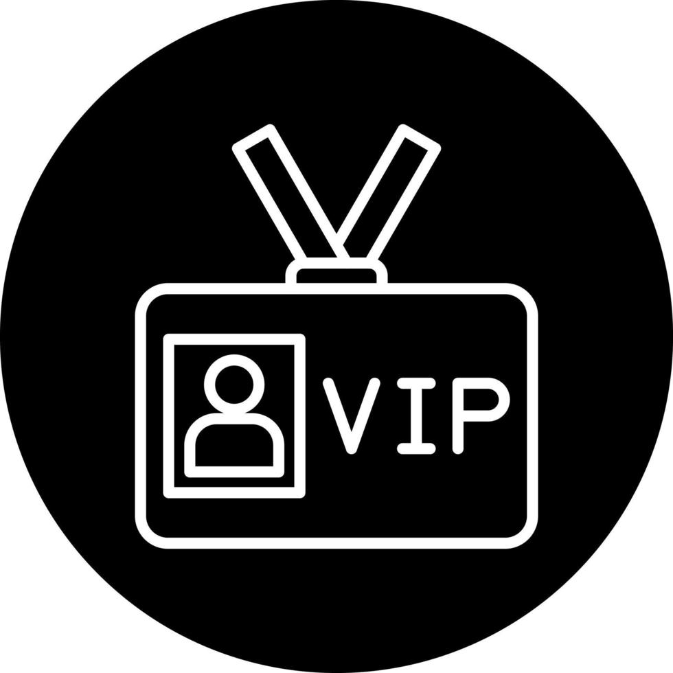 VIP Pass Vector Icon Style