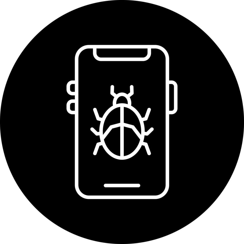 Phone Virus Vector Icon Style