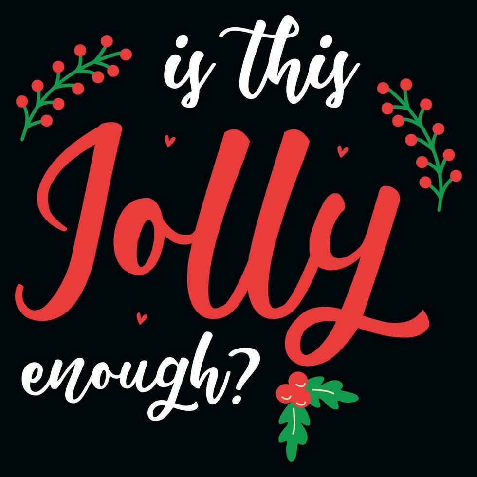 Christmas typography tshirt design vector