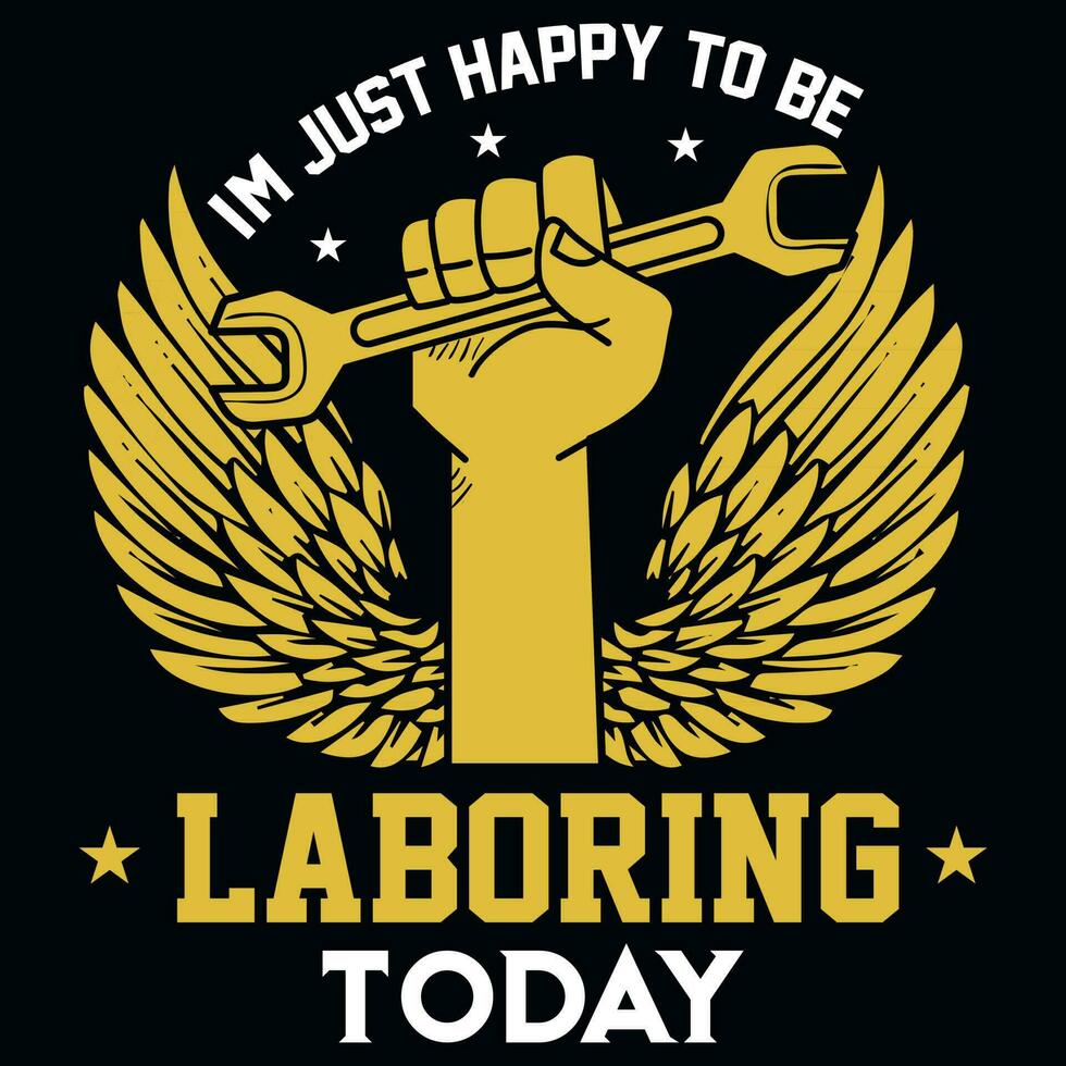 Labor day graphics tshirt design vector
