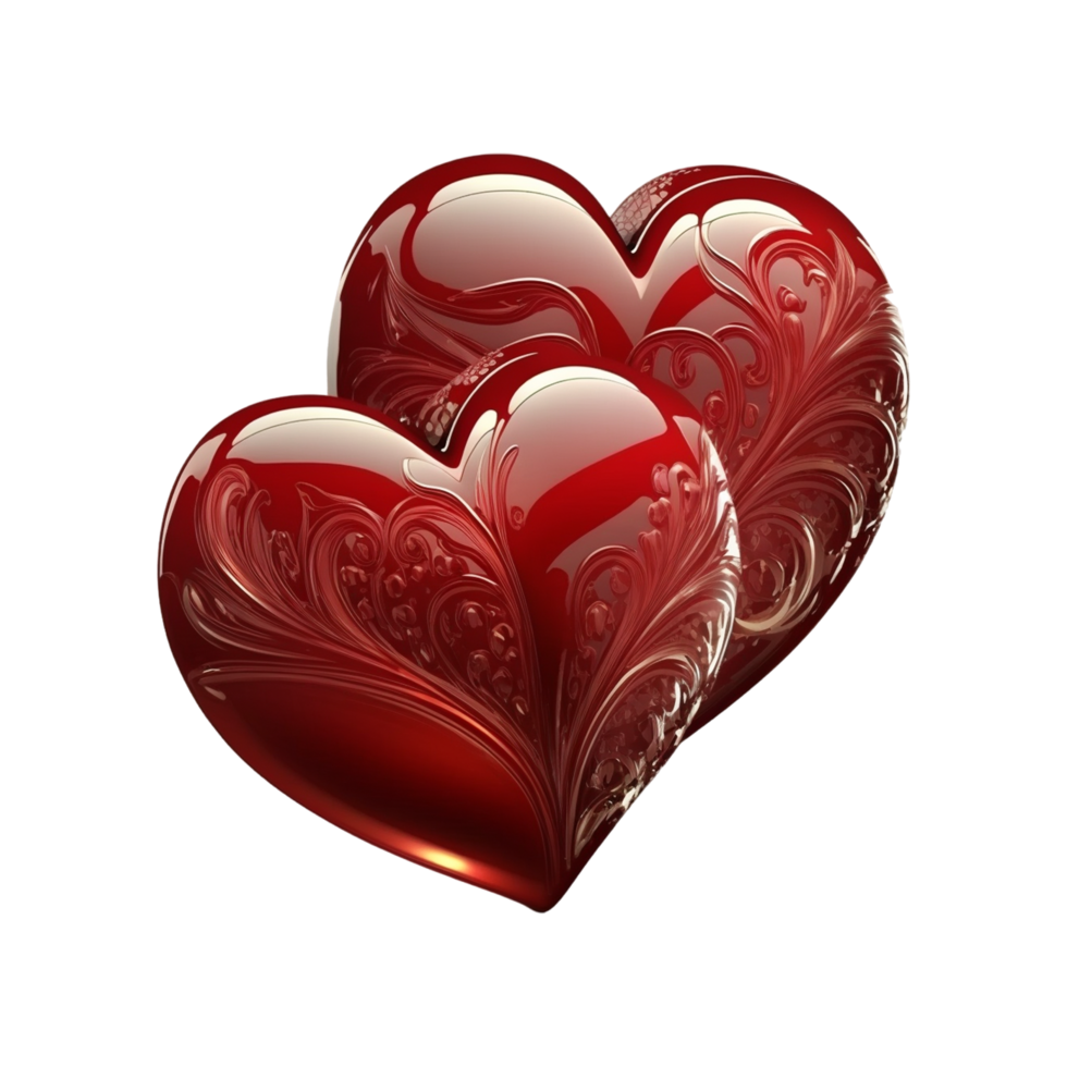 Valentines Day 3d Stereo Love Heart 3d Images 22572655 PNG