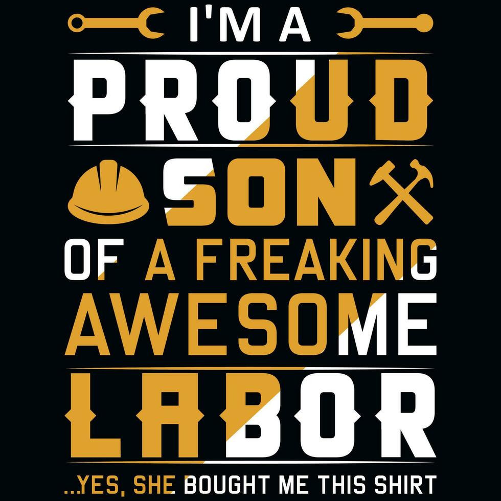 Labor day typography graphics tshirt design vector