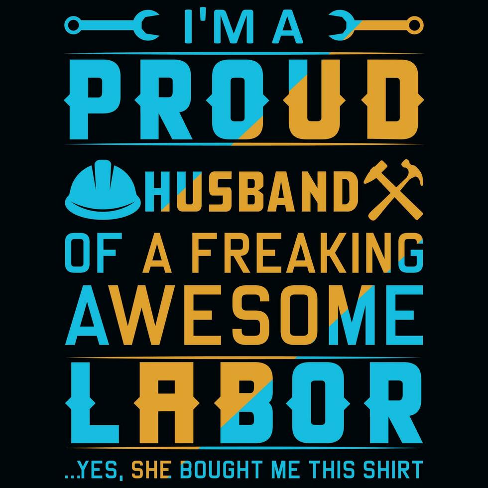 Labor day typography graphics tshirt design vector