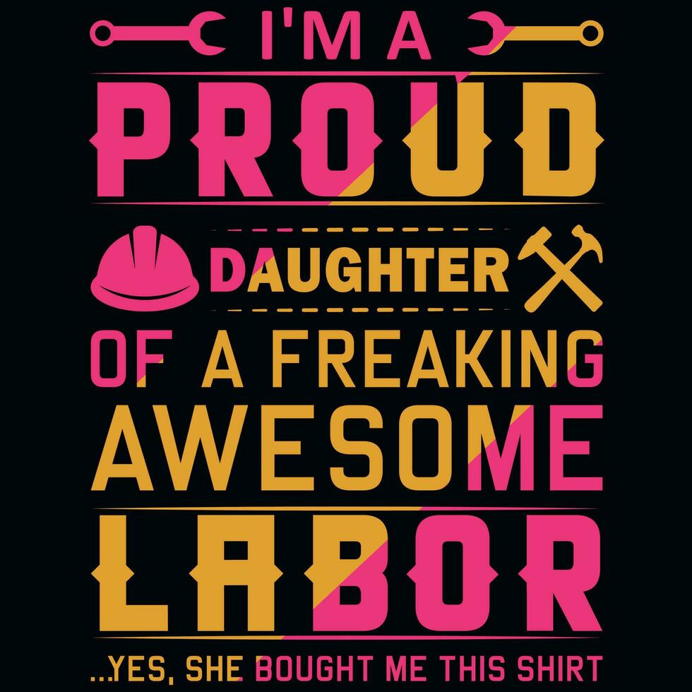 Labor day typography graphics tshirt design vector