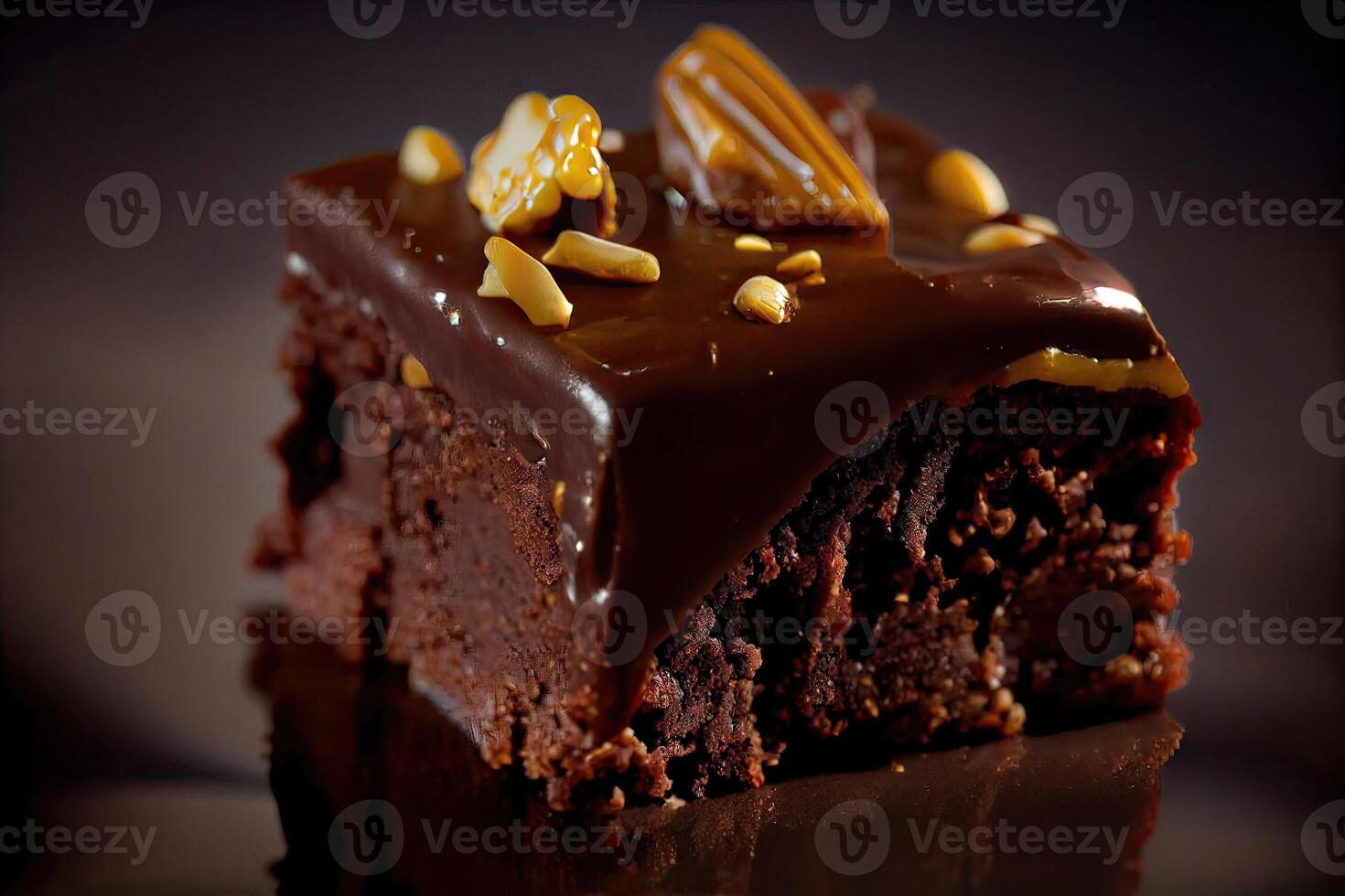 A stack of chocolate brownies on white background, homemade bakery, and dessert. Bakery, confectionery concept. Chocolate spongy brownie cakes with walnuts. . photo