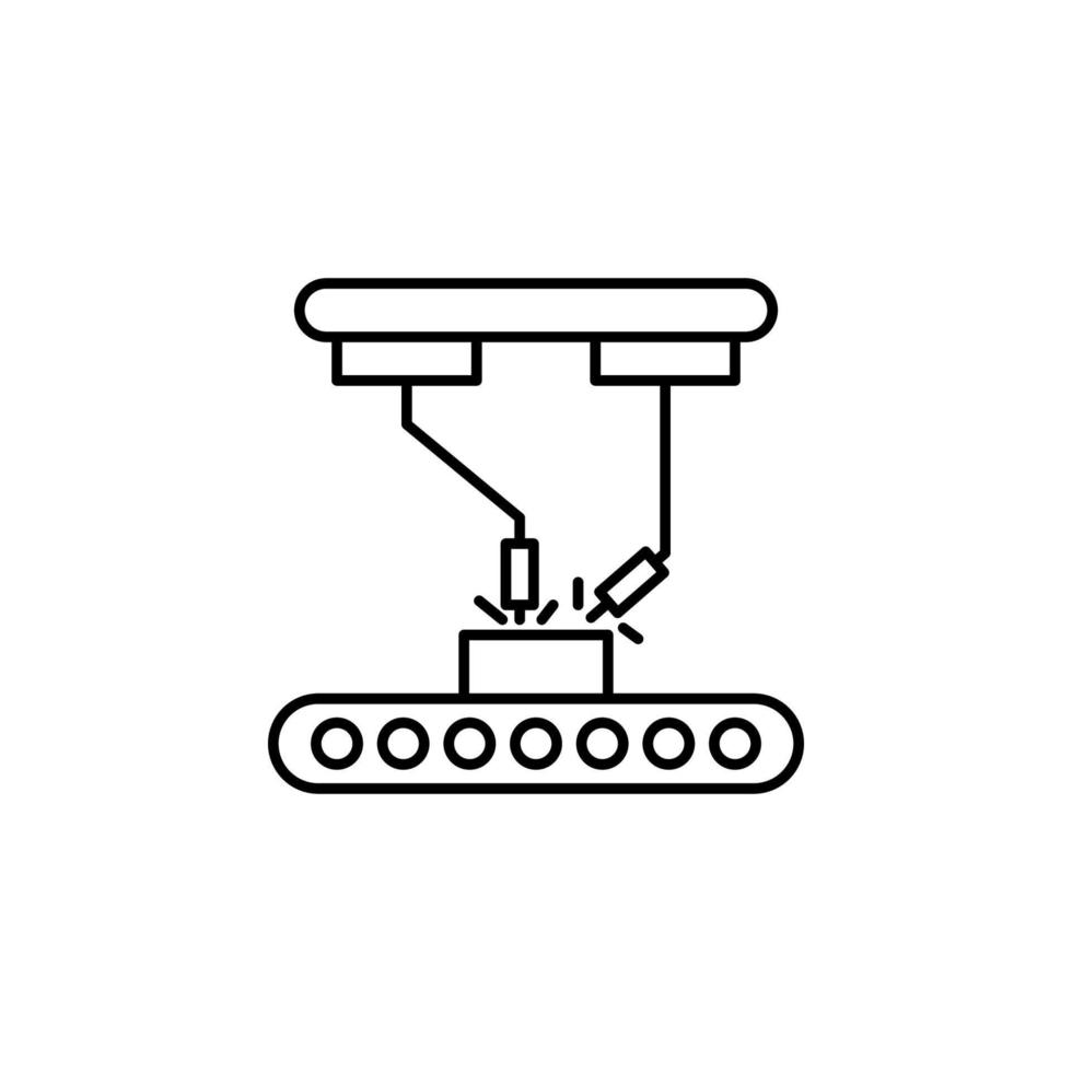 Robot arm vector icon