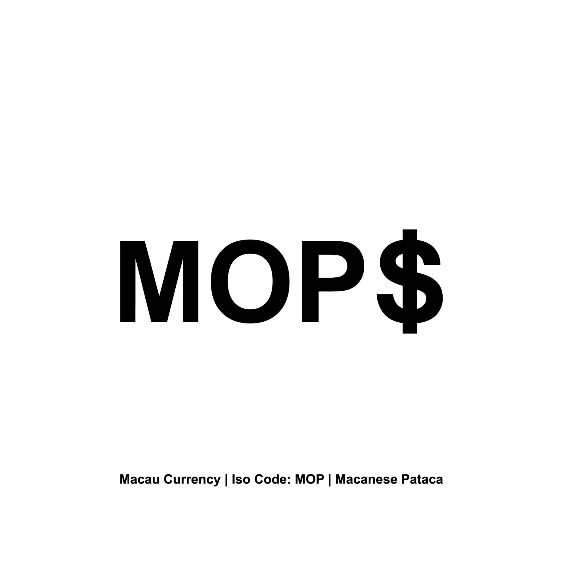 Macau Currency Symbol, Macanese Pataca Icon, MOP Sign. Vector