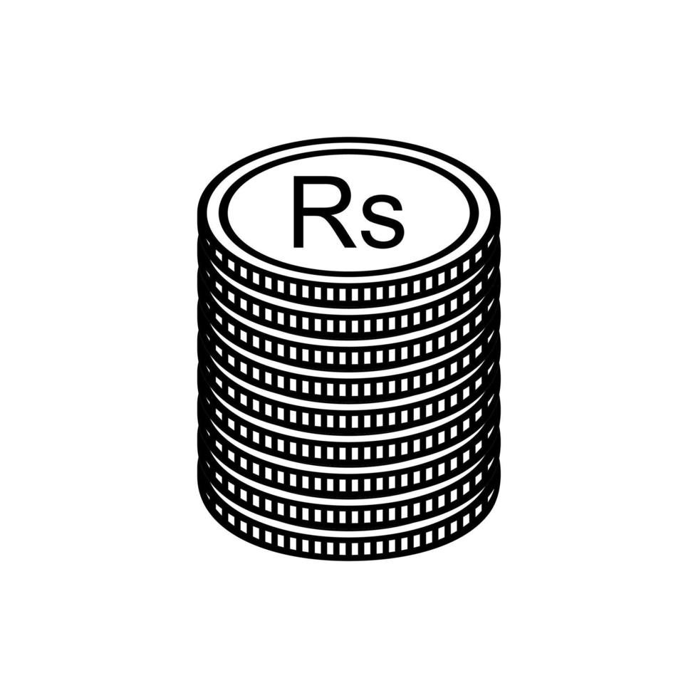 sri lanka moneda símbolo en plural inglés, sri lanka rupia icono, libras esterlinas signo. vector ilustración