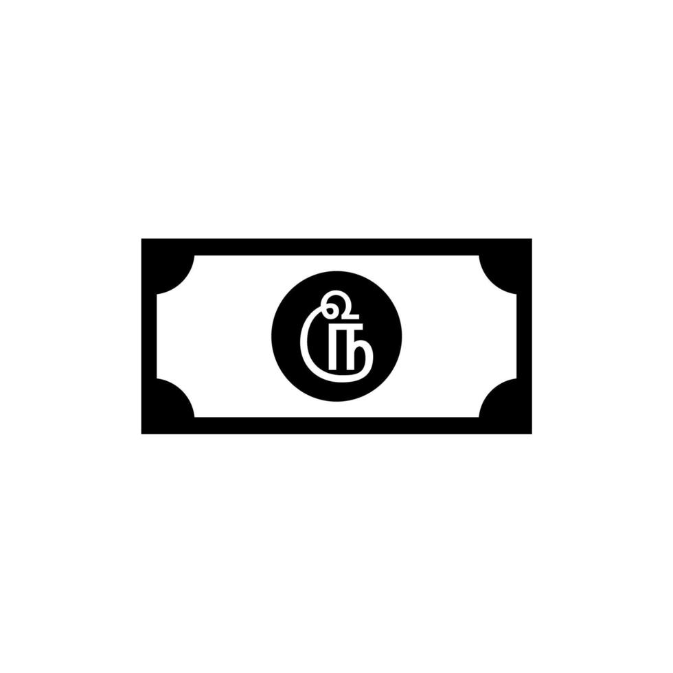 Sri Lanka Currency Symbol in Tamil, Sri Lankan Rupee Icon, LKR Sign. Vector Illustration