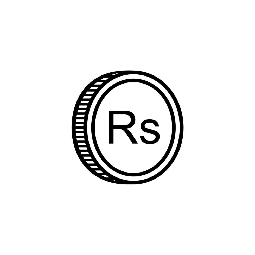 Sri Lanka Currency Symbol in Plural English, Sri Lankan Rupee Icon, LKR Sign. Vector Illustration