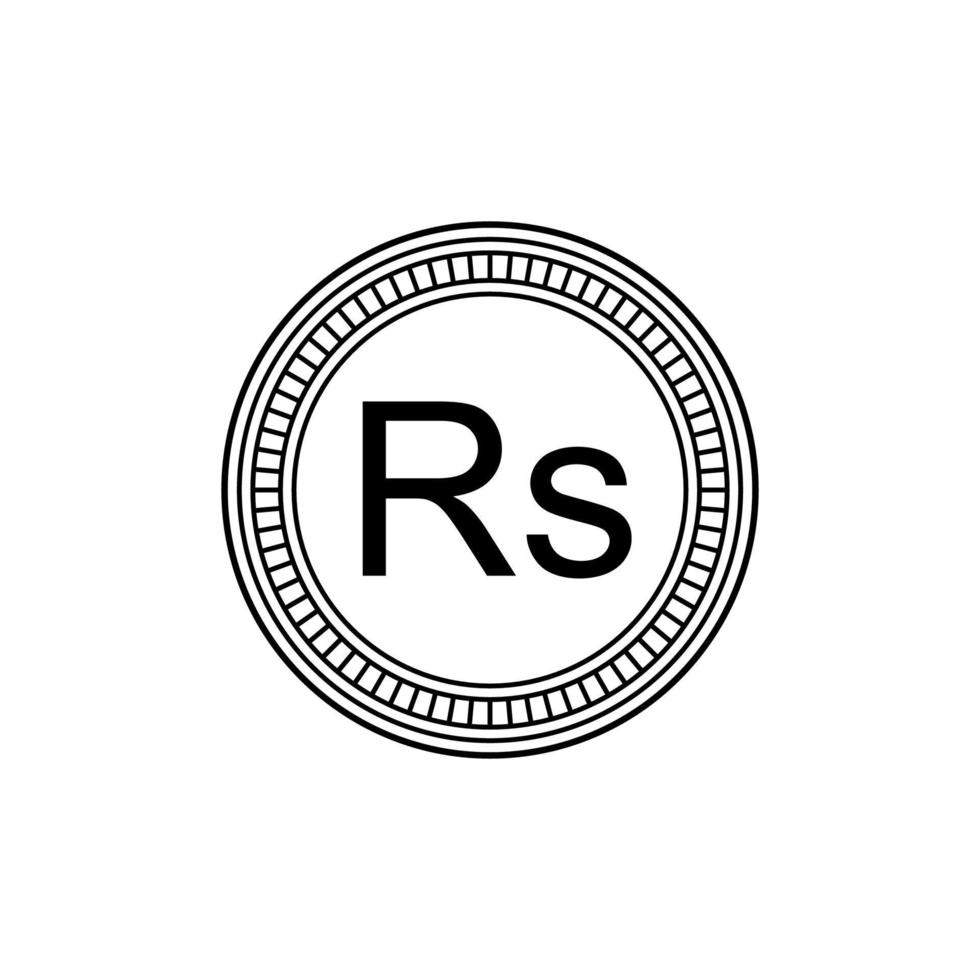 Sri Lanka Currency Symbol in Plural English, Sri Lankan Rupee Icon, LKR Sign. Vector Illustration