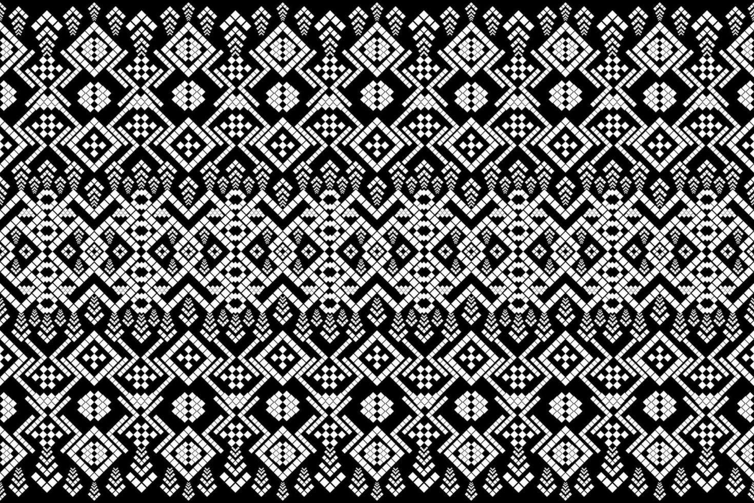 Seamless geometric ethnic asian oriental and tradition pattern design for texture and background. Silk and fabric pattern decoration for carpet, Thai clothing, wrapping and wallpaper vector