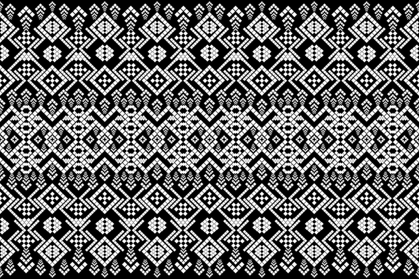 Seamless geometric ethnic asian oriental and tradition pattern design for texture and background. Silk and fabric pattern decoration for carpet, Thai clothing, wrapping and wallpaper vector