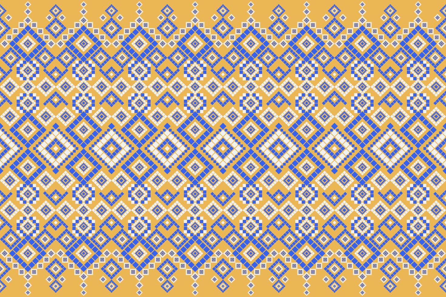 Seamless geometric ethnic asian oriental and tradition pattern design for texture and background. Silk and fabric pattern decoration for carpet, Thai clothing, wrapping and wallpaper vector