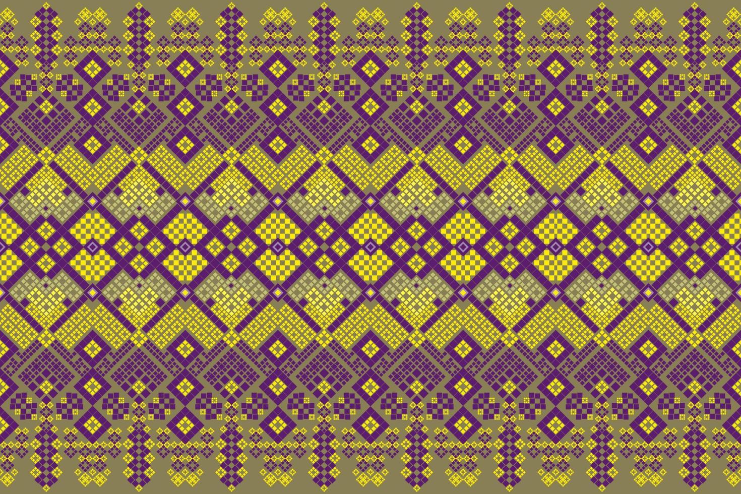 Seamless geometric ethnic asian oriental and tradition pattern design for texture and background. Silk and fabric pattern decoration for carpet, Thai clothing, wrapping and wallpaper vector