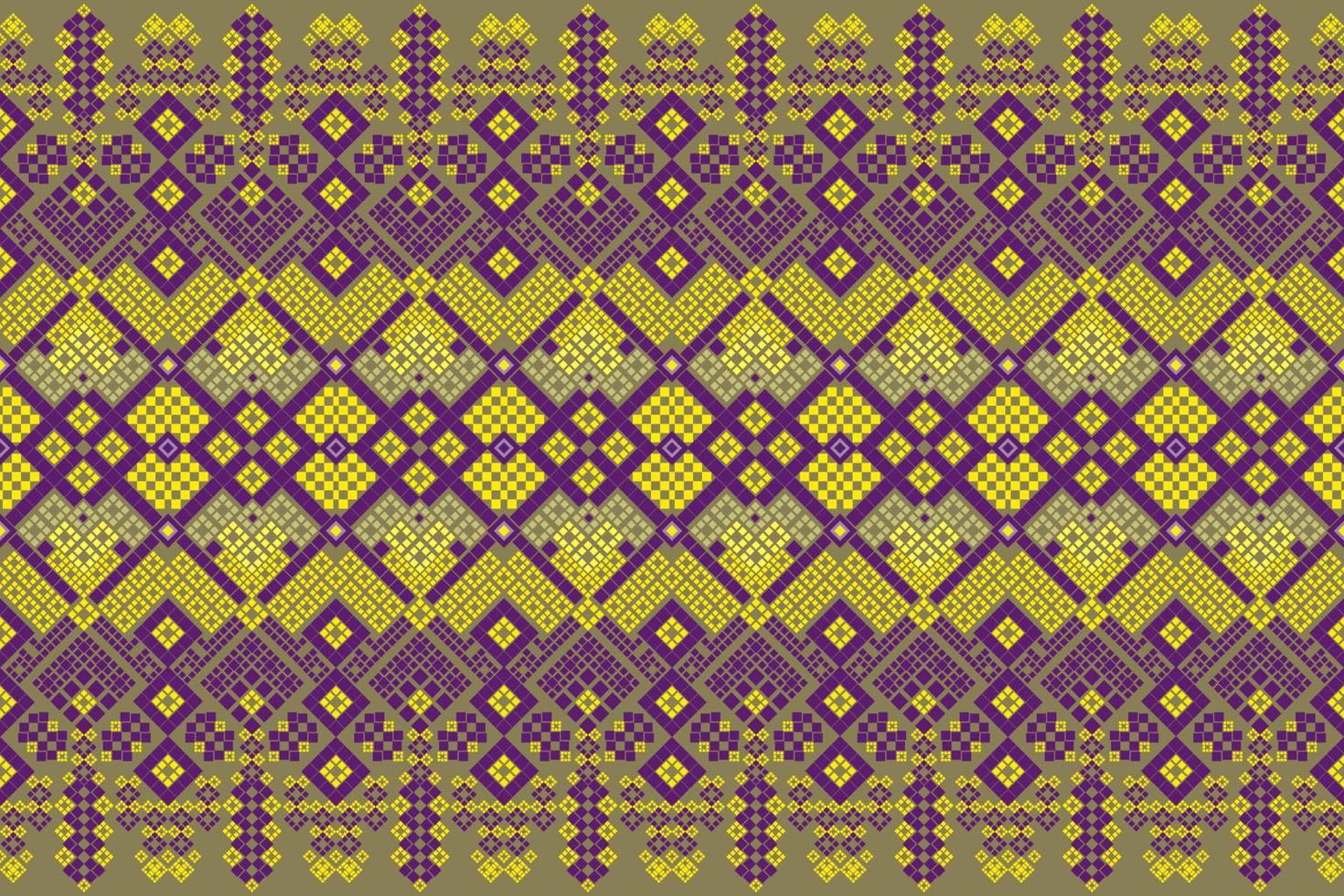 Seamless geometric ethnic asian oriental and tradition pattern design for texture and background. Silk and fabric pattern decoration for carpet, Thai clothing, wrapping and wallpaper vector