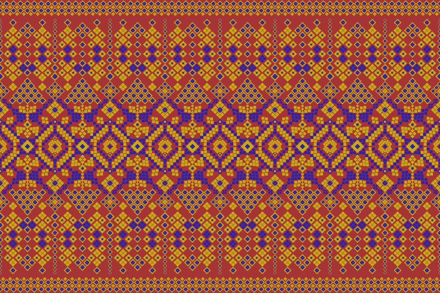 sin costura geométrico étnico asiático oriental y tradicion modelo diseño para textura y antecedentes. seda y tela modelo decoración para alfombra, tailandés ropa, envase y fondo de pantalla vector