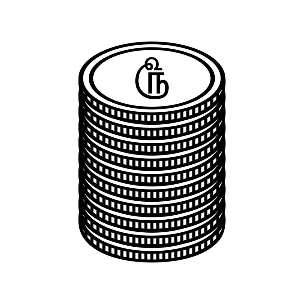 Sri Lanka Currency Symbol in Tamil, Sri Lankan Rupee Icon, LKR Sign. Vector Illustration